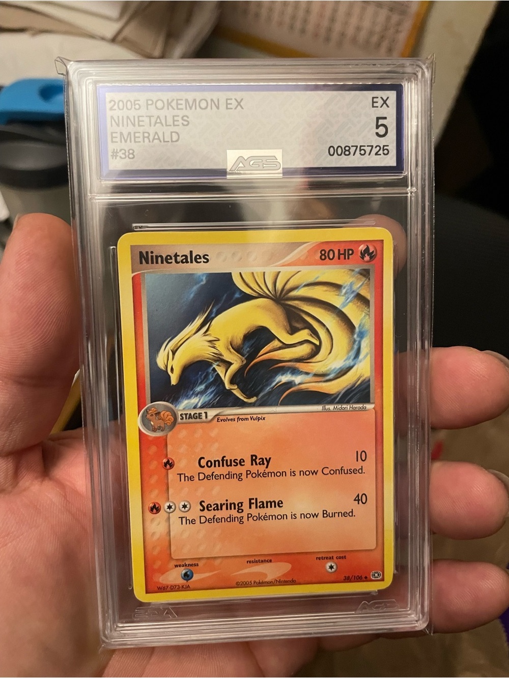 Pokemon Ninetales AGS graded